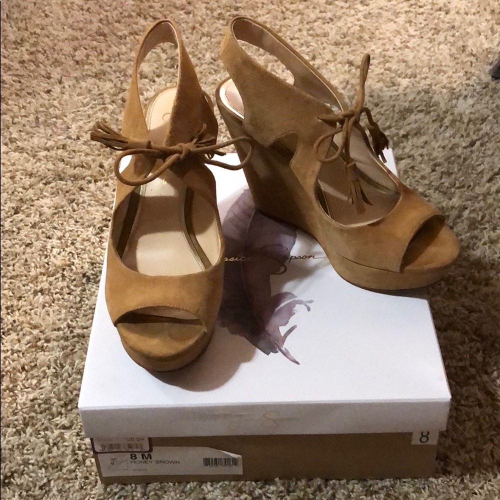Jessica Simpson Wedges sz 8